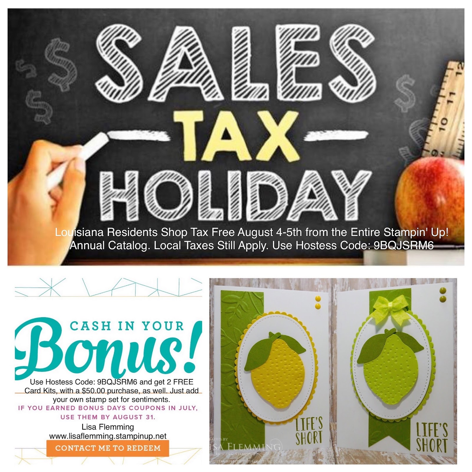 Tax free holiday 2018 (En Español) Sales of certain items are exempt during a five-day period in August The temporary exemption period, referred to as a sales tax holiday, will begin on Wednesday, August 1, , and continue through Sunday, August 5,